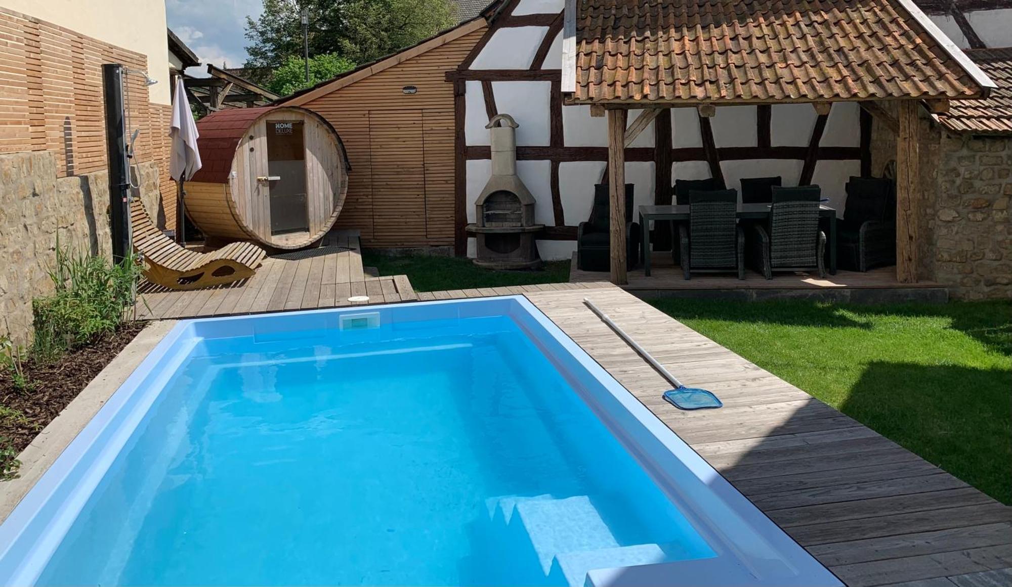 Ferienhaus Hassgautor Aidhausen エクステリア 写真